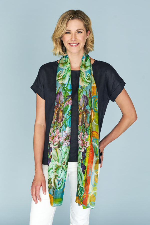 Orchid Blooms Scarf