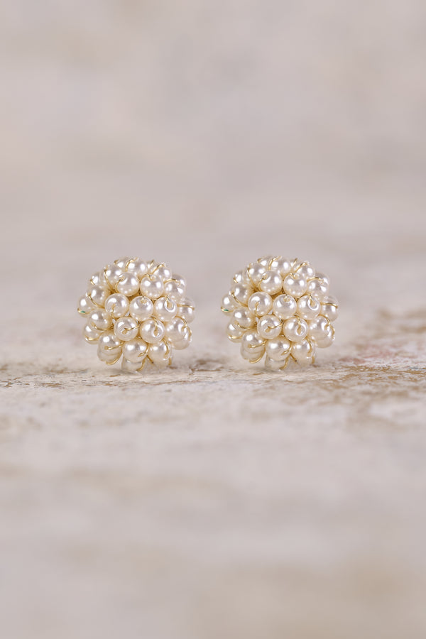 Pearl Cluster Earrings