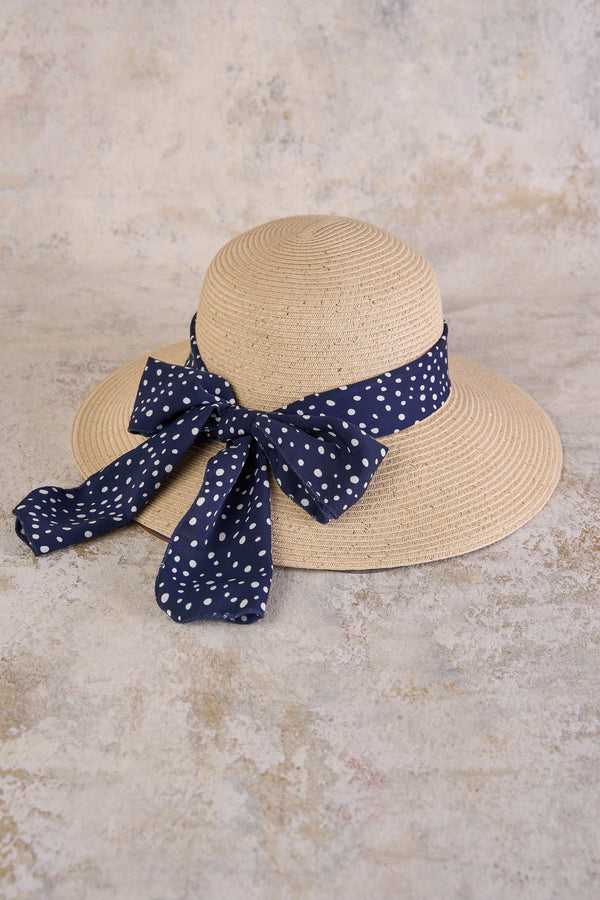 Polka Trim Sunhat