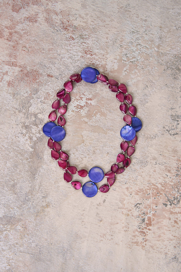 Purple Tide Shell Necklace