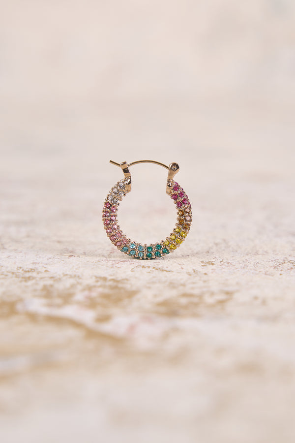 Rainbow Hoop Earrings