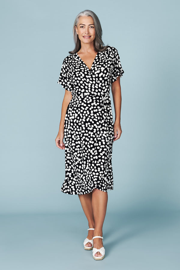 Living The Good Life Polka Dot Dress • Impressions Online Boutique