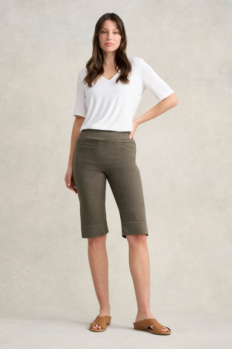 Bengajean Short - Pewter Green