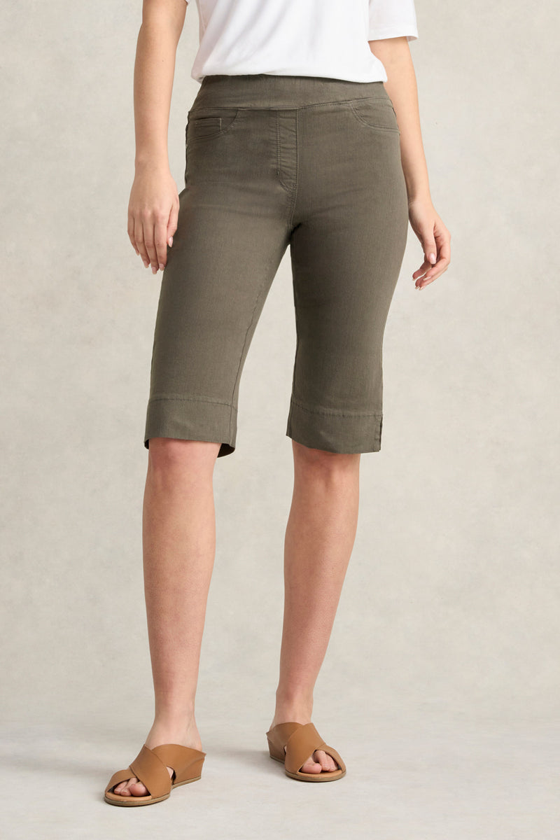Bengajean Short - Pewter Green