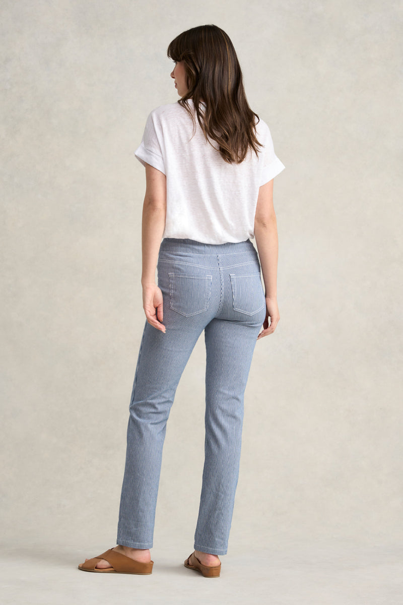 Bengajean Full Length Straight Leg - Nautical Stripe