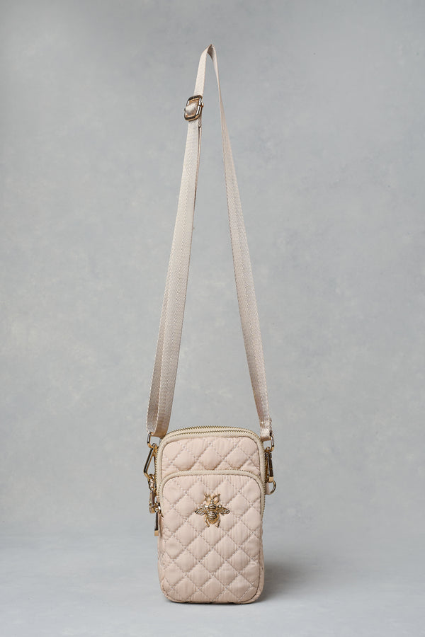 Quilted Phone Bag - Neutral