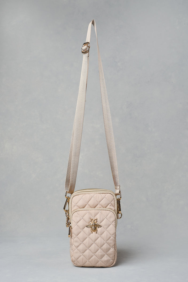 Quilted Phone Bag - Neutral