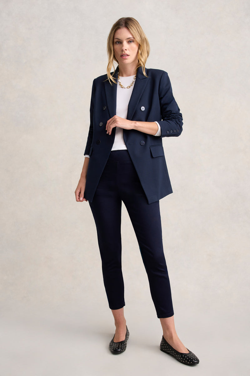 Long Sleeve Crew Neck Top - White