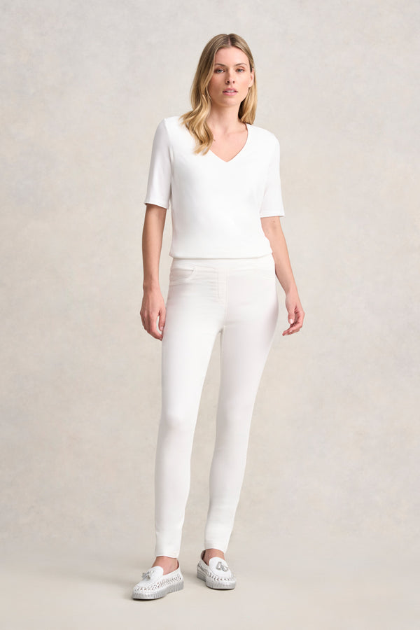 Bengajean® Full Length Skinny Leg - White