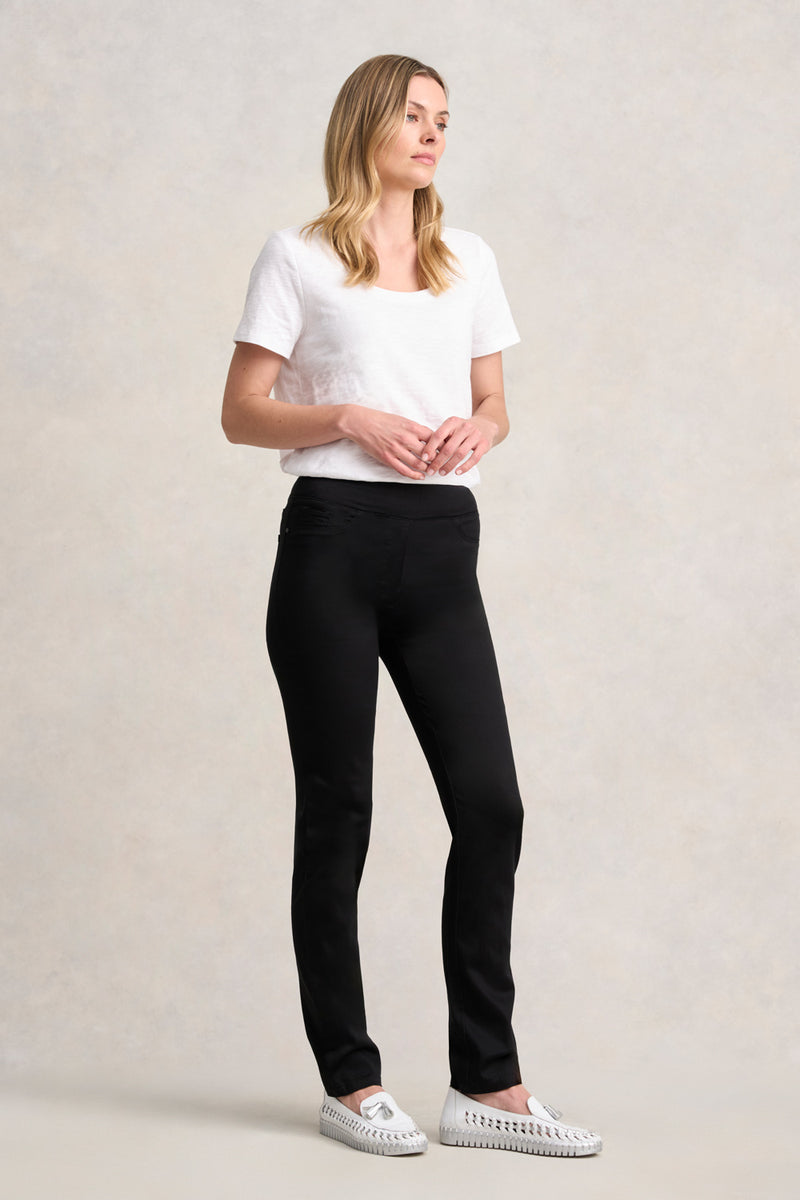 Bengajean® Full Length Straight Leg - Black Noir