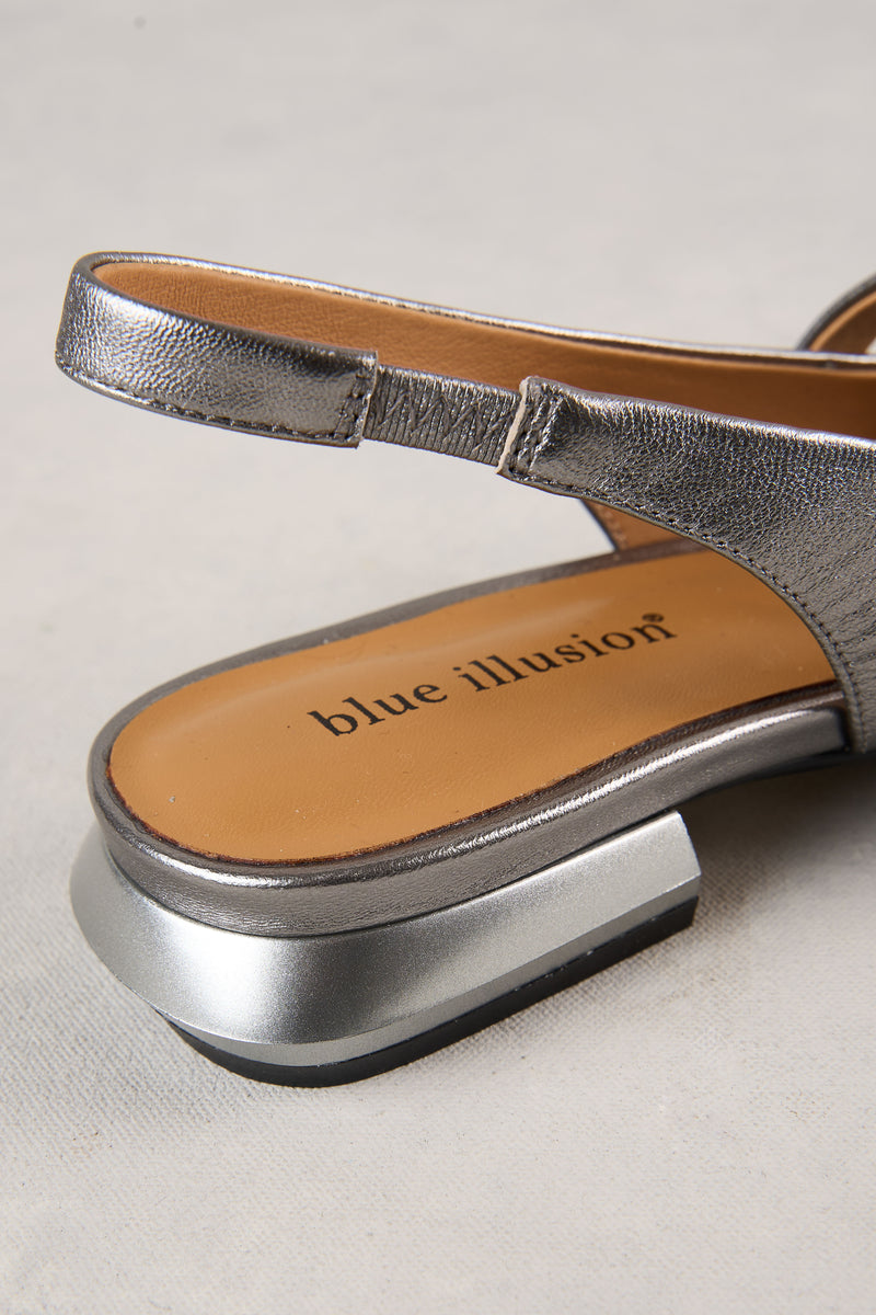 Elisa Pointed Flat - Metallic