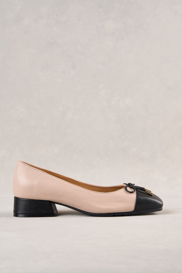 Joelle Two Tone Ballet - Nude & Black
