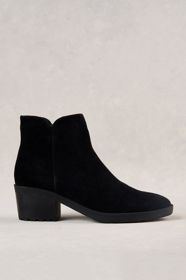 Louise Suede Boot - Black