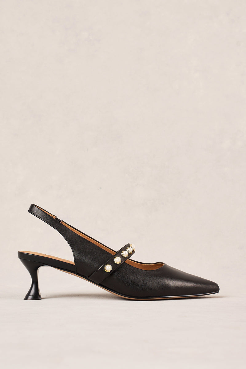 Audrey Kitten Heel - Black