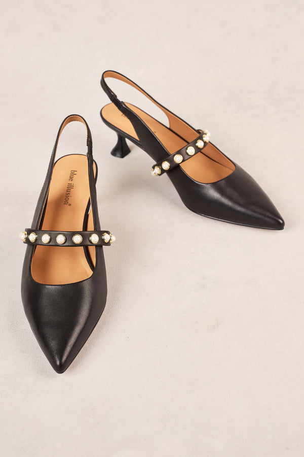 Audrey Kitten Heel - Black
