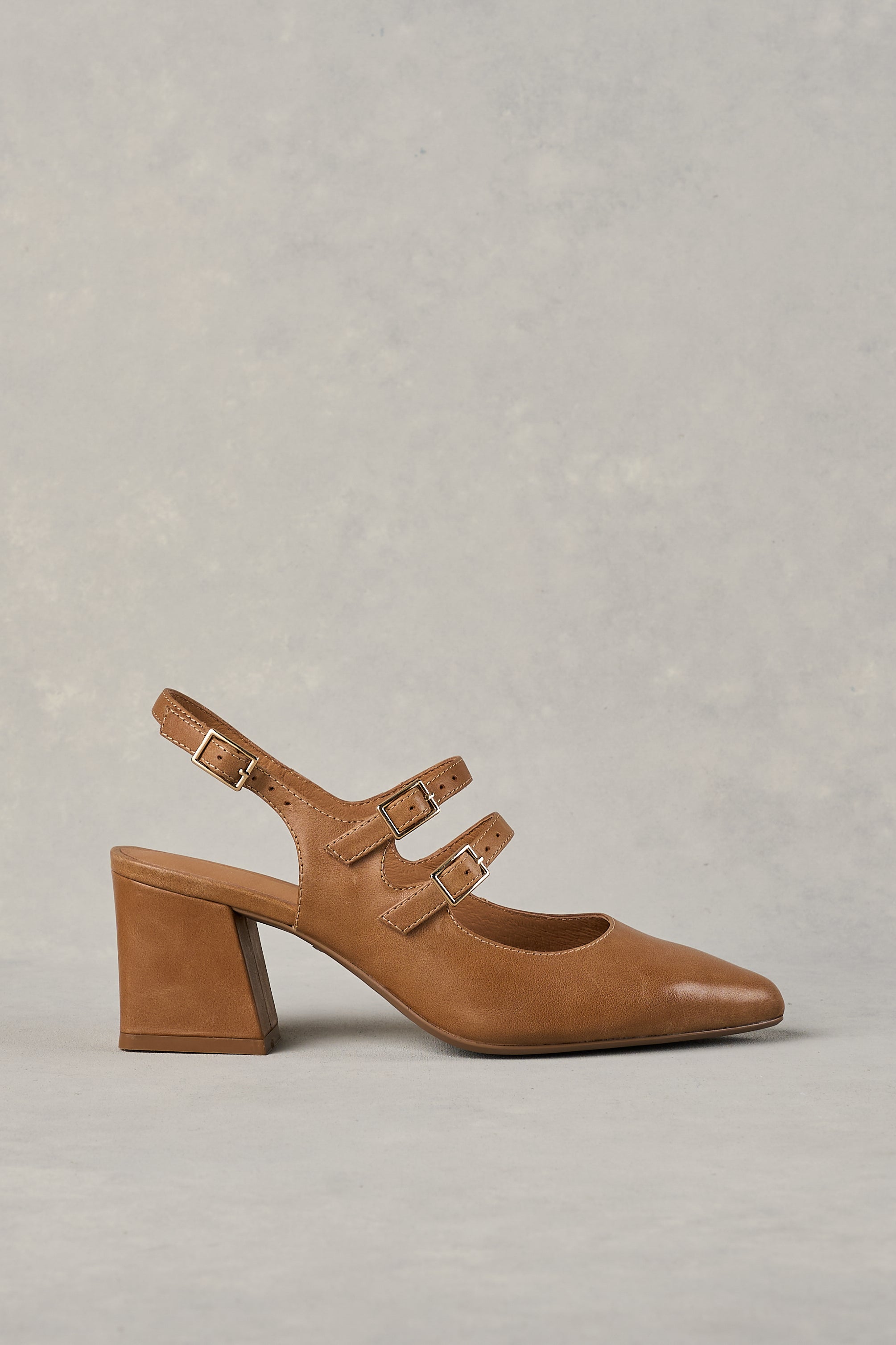 Emily Heel Tan – Blue Illusion