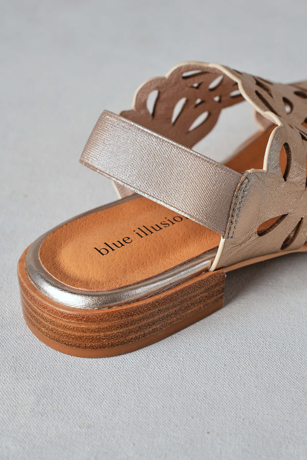Clara Cut Out Sandal - Pewter