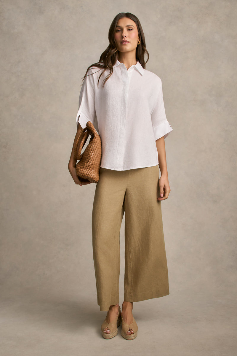 Relaxed Lightweight Shirt - White