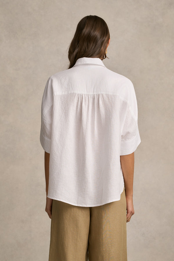 Relaxed Lightweight Shirt - White