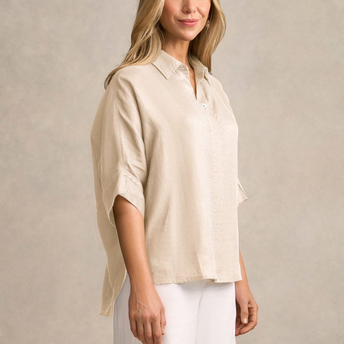 Blue Rinsa Relaxed Lightweight Shirt - Natural Cross Dye – Blue Illusion