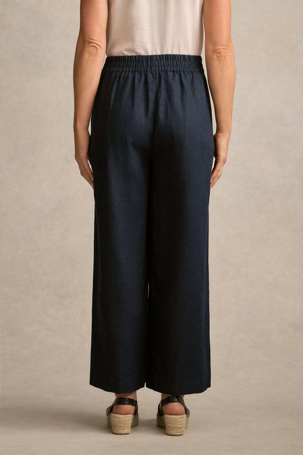 French Linen 7/8 Pant - Ink