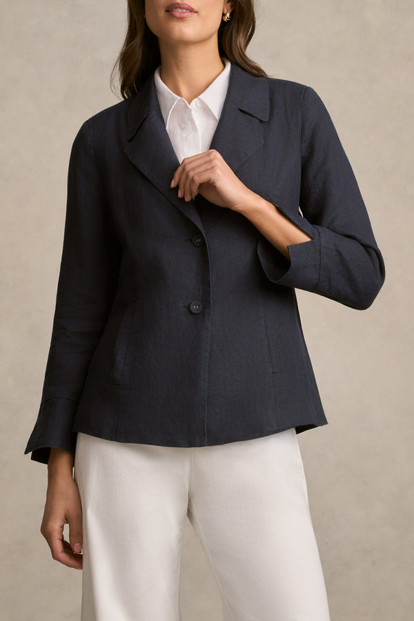 French Linen Jacket - Ink
