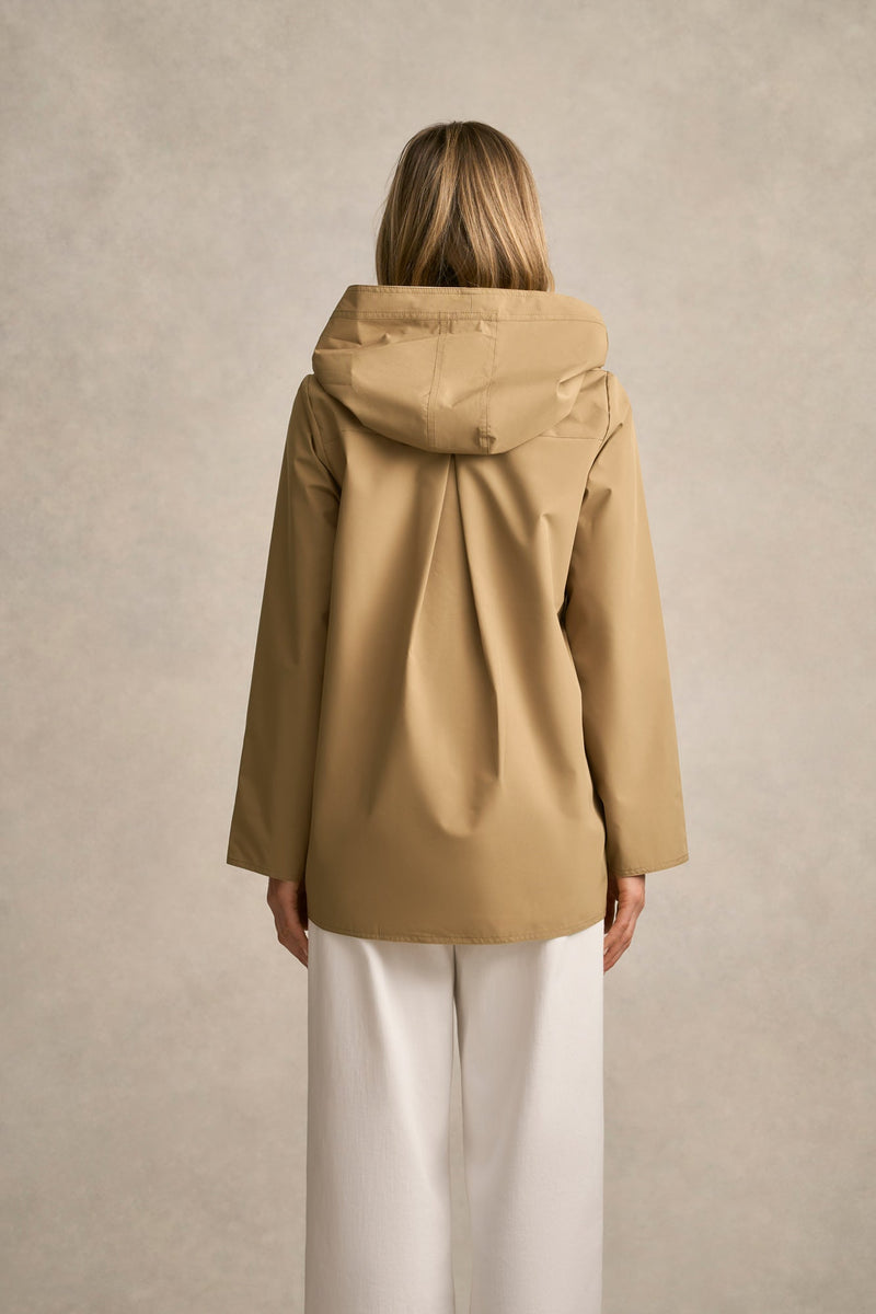 Reversible Rain Jacket - Tan / Soft Cream