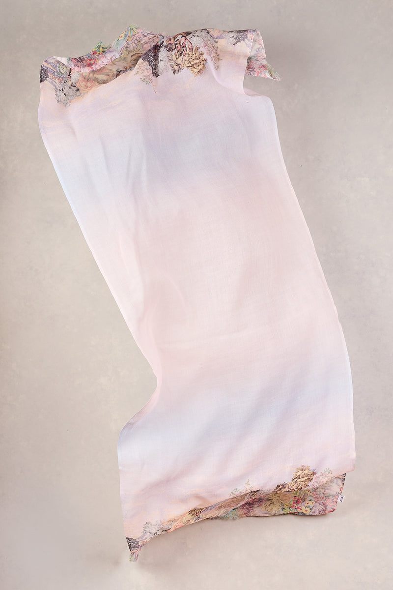 SCENIC SUNRISE PRINT SCARF - MULTICOLOUR 