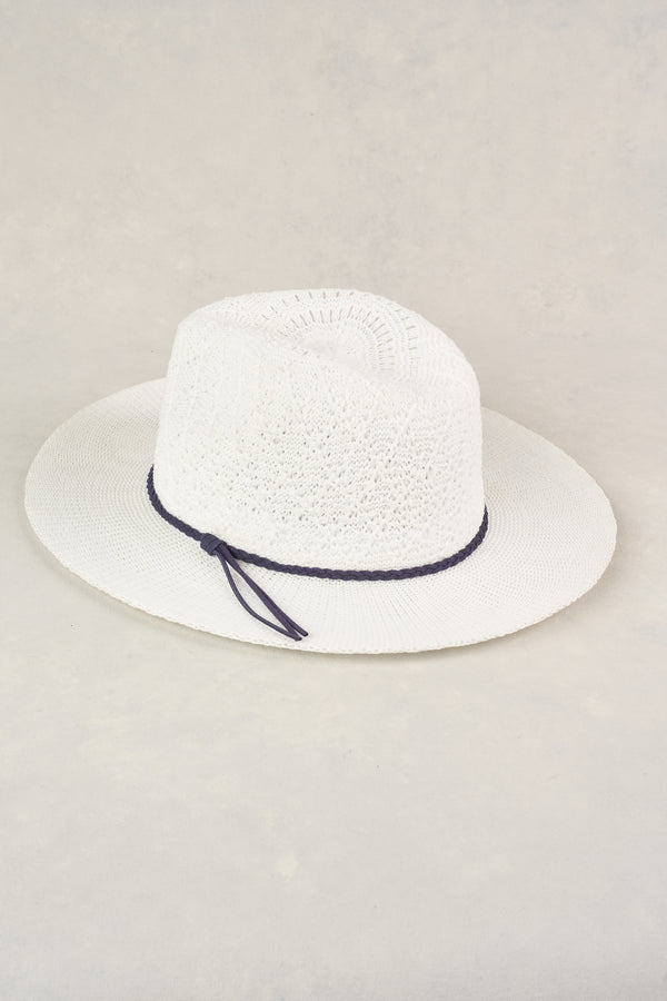 SERGE PACKABLE FEDORA - WHITE