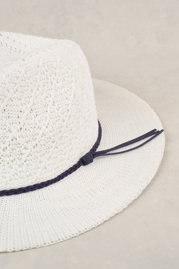 SERGE PACKABLE FEDORA - WHITE