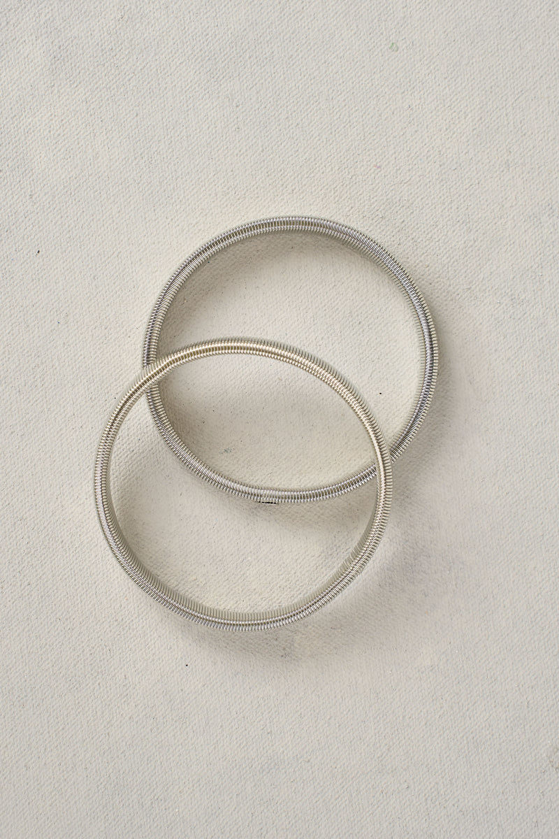 SLEEVE GARTER PAIR - SILVER