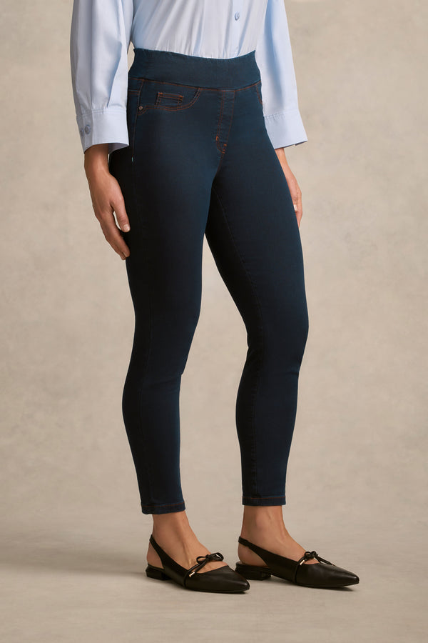 Bengajean® Good Earth Cotton® 7/8 Skinny Leg - Clean Denim Blue