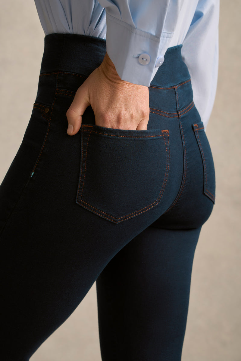 Bengajean® Good Earth Cotton® 7/8 Skinny Leg - Clean Denim Blue