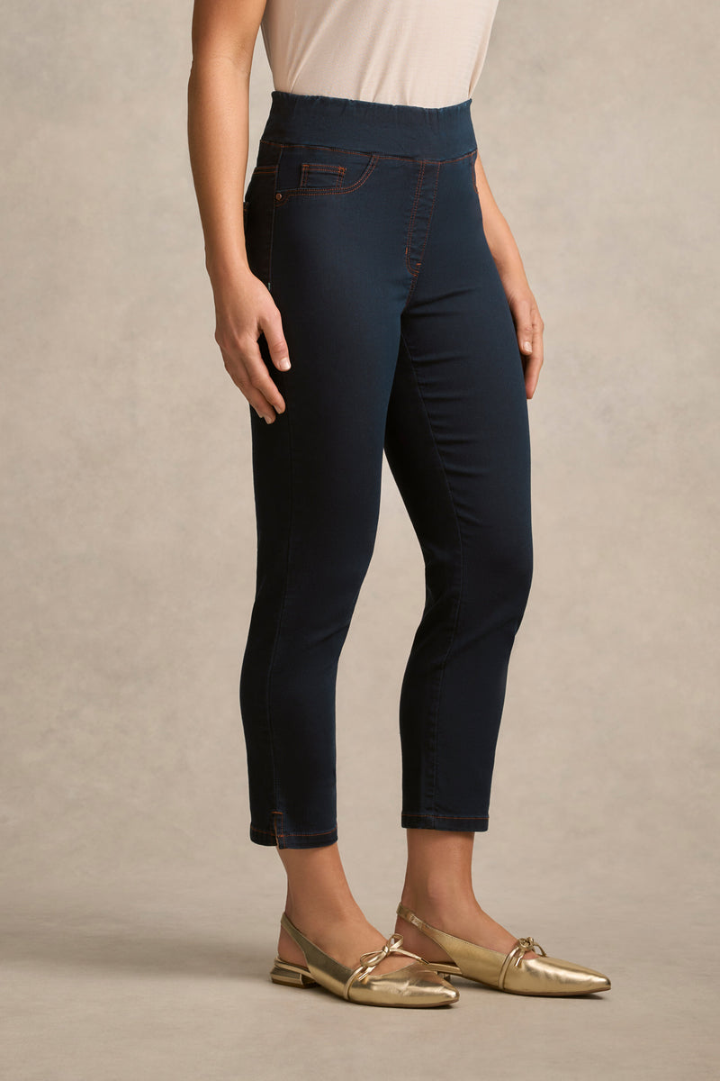 Bengajean® Good Earth Cotton® ¾ Slim Leg - Clean Denim Blue