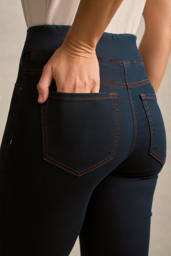 Bengajean® Good Earth Cotton® ¾ Slim Leg - Clean Denim Blue