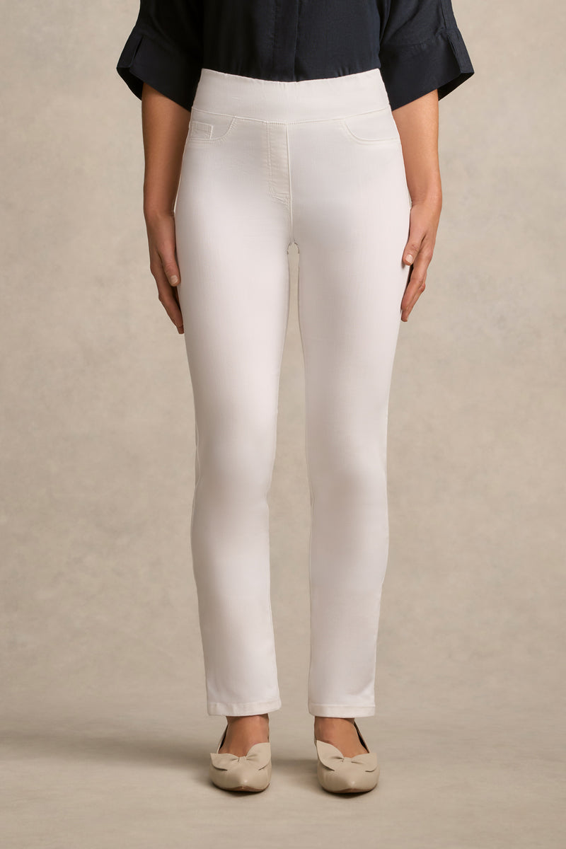 Bengajean® Full Length Straight Leg - White