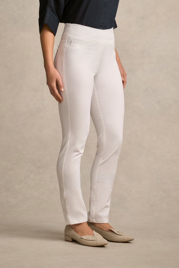 Bengajean® Full Length Straight Leg - White