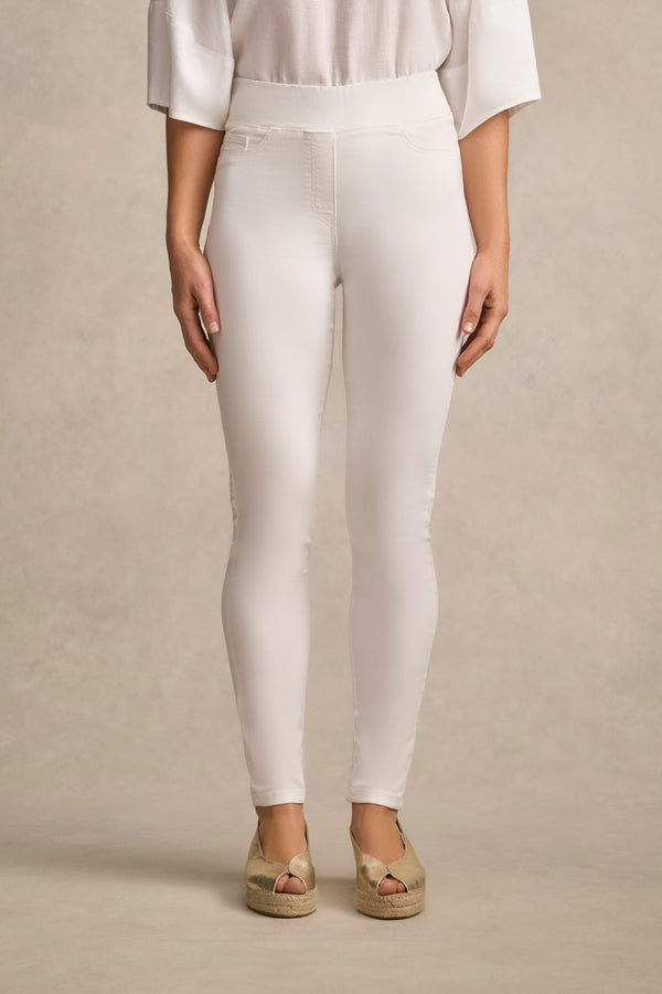 Bengajean® Full Length Skinny Leg - White