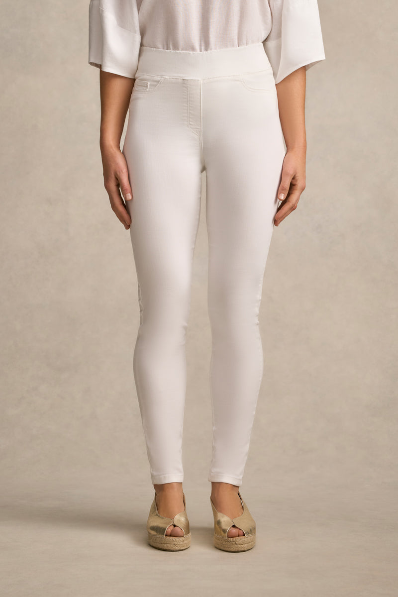 Bengajean® Full Length Skinny Leg - White
