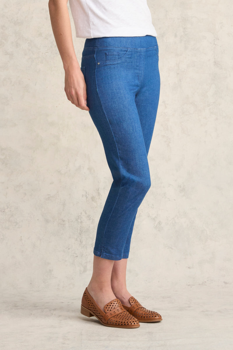 Bengajean  Three Quarter Slim Leg - Ultramine