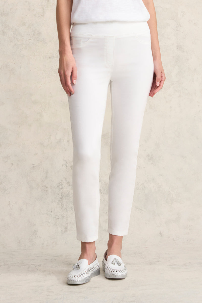 Bengajean Ankle Length Skinny Leg - White