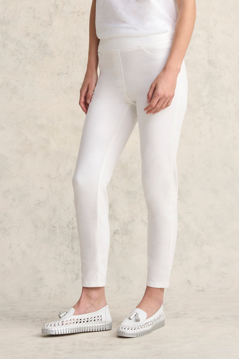 Bengajean Ankle Length Skinny Leg - White