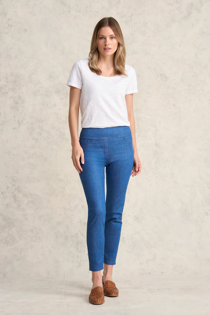 Bengajean  Ankle Length Skinny Leg - Ultramarine