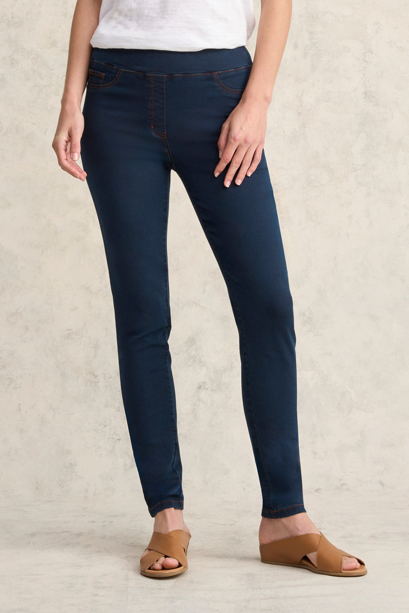 Bengajean Full Length Skinny Leg - Clean Denim Blue