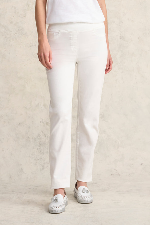 Bengajean® Full Length Straight Leg - White