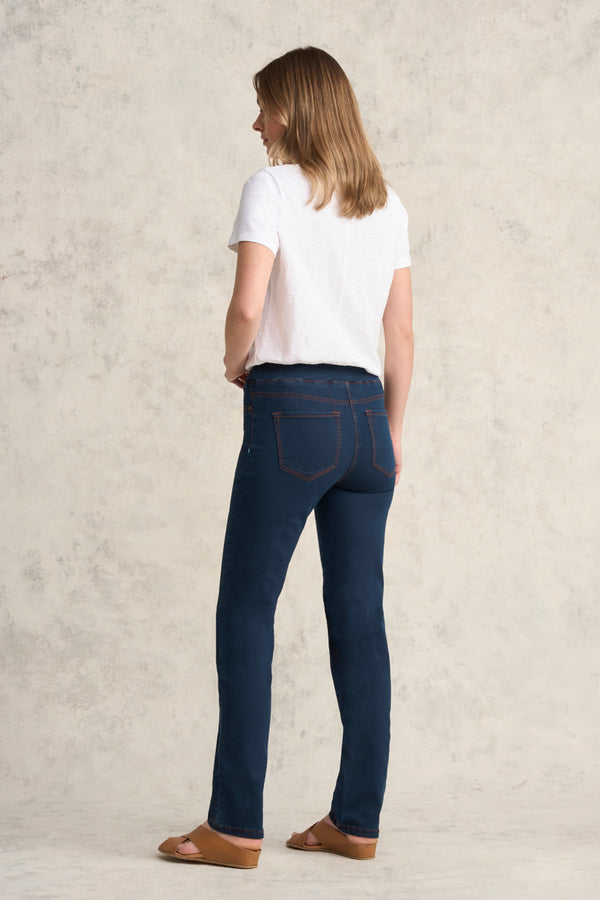 Bengajean® Good Earth Cotton® Full Length Straight Leg - Denim Blue