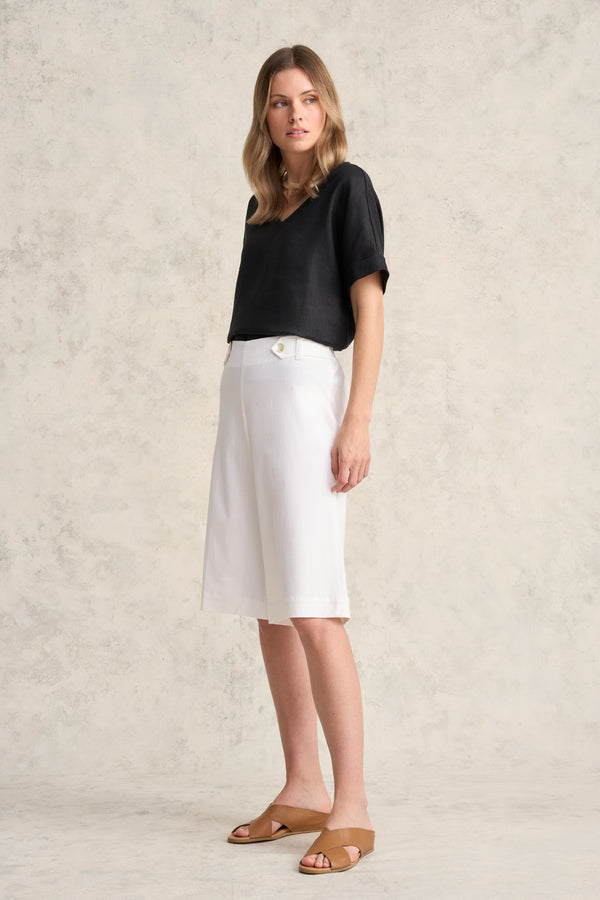 Waist Tab Linen Short