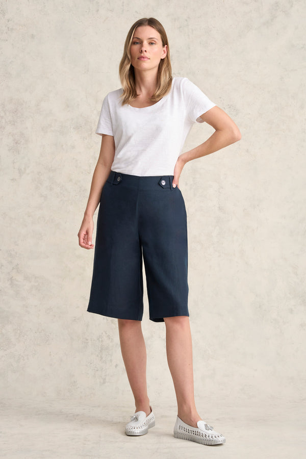 Waist Tab Linen Short