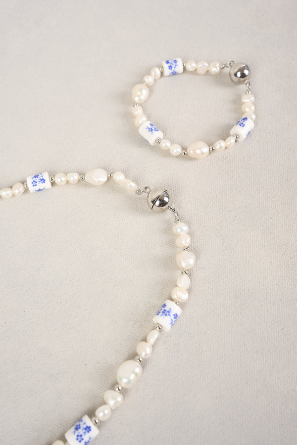 TOILE PEARL 2 IN 1 NECKLACE - MULTICOLOUR