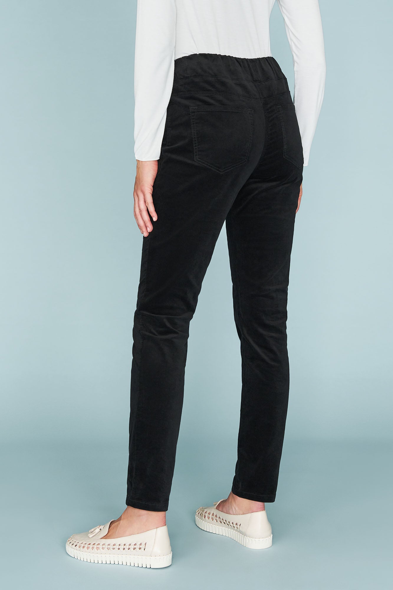 Polo Ralph Lauren Skinny stretch velvet Trousers - ShopStyle